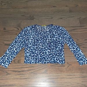 Animal print crop top